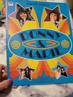Donny & Marie Paper Dolls Vintage Style Blue Cover